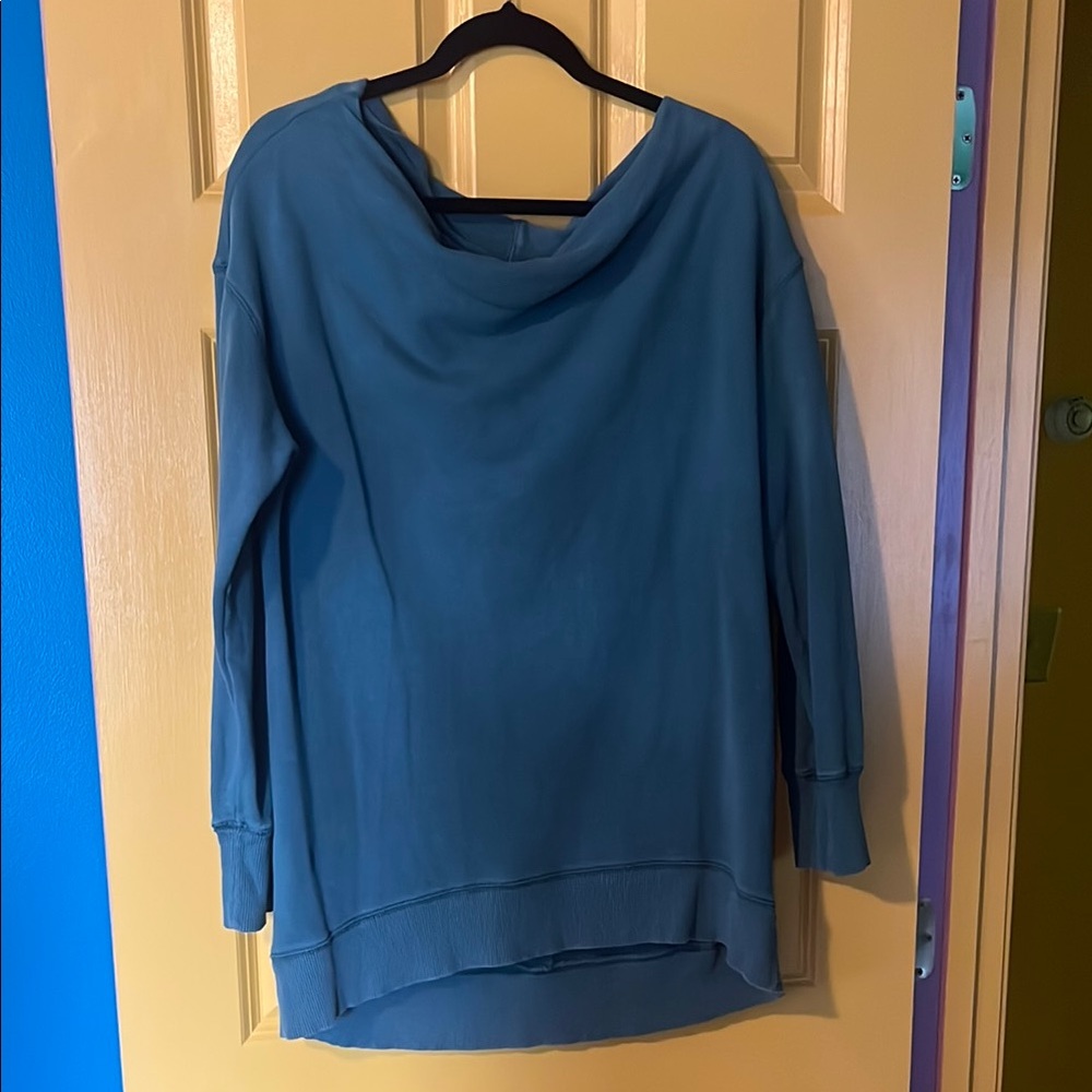 Pilcro and the Letterpress Teal Top